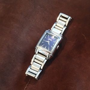 Girard Perregaux Women SS Blue 1945 Vintage Watch